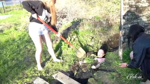 Goddess Valeria | Burying Lexi to plant flower